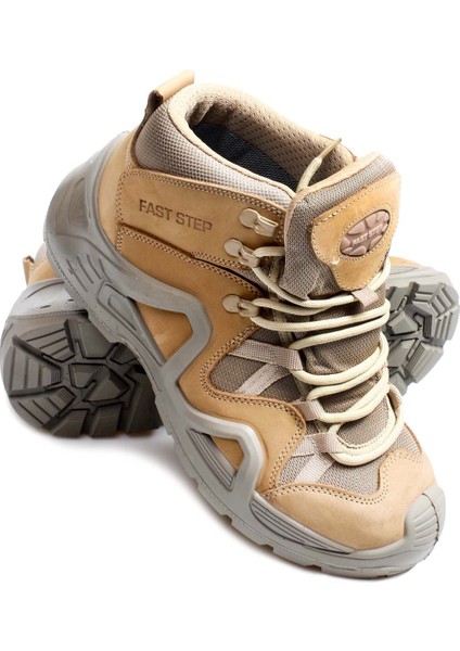 Hakiki Deri Su Geçirmez Nbj Bej Nubuk Erkek Outdoor Bot 117sma1492