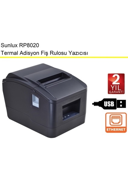 RP8020 Termal Adisyon Fiş Rulosu Yazıcısı