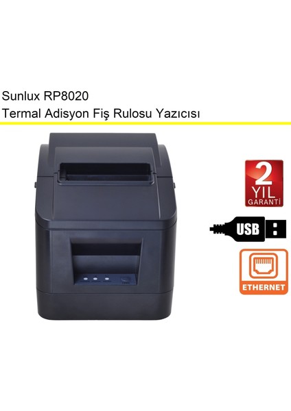 RP8020 Termal Adisyon Fiş Rulosu Yazıcısı fiyatları