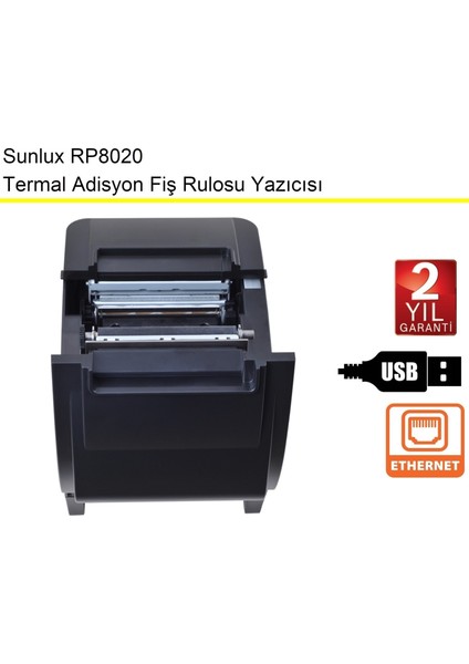 RP8020 Termal Adisyon Fiş Rulosu Yazıcısı indirimleri