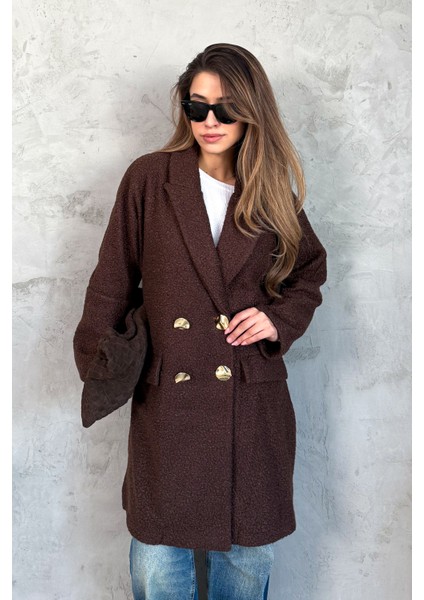 Kadın Nakışlı Kaşe Kaban fiyatları