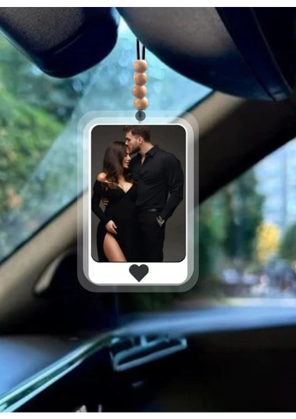 Kişiye Özel Fotoğraf ve Yazı Baskılı Araç Süsü – Hediyelik Tasarım