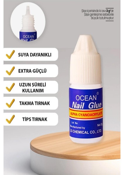 Takma Tırnak Yapıştırıcı Tips Yapıştırıcı Hızlı Yapıştırıcı Nail Glue 3 gr fiyatları