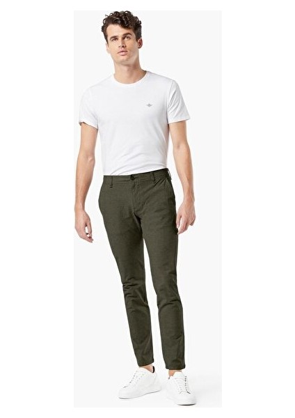 Smart 360 Flex Koyu Yeşil Ultimate Skinny Fit Chino Pantolon