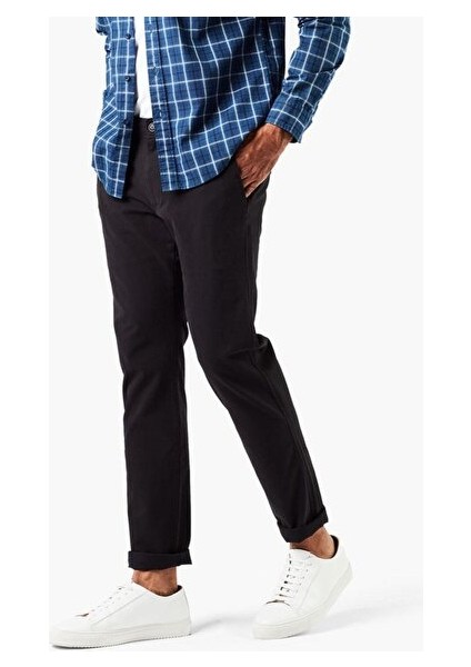 Smart 360 Flex Siyah Ultimate Skinny Fit Chino Pantolon
