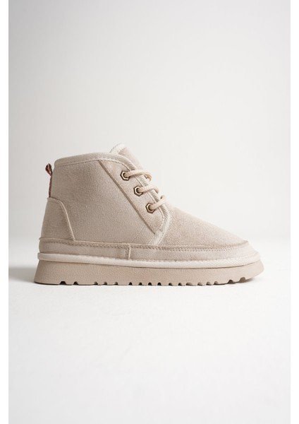 Airad Kadın Kışlık Bej İçi Kürklü Bot