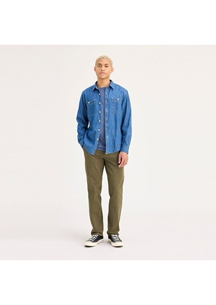 Smart 360 Flex Koyu Yeşil Ultimate Slim Fit Chino Pantolon