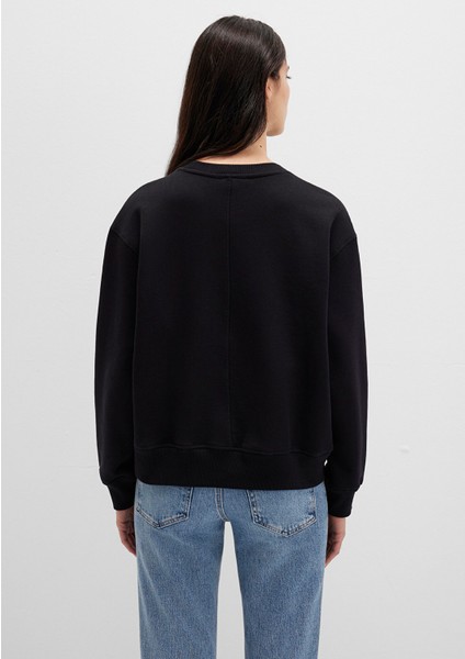 Bisiklet Yaka Siyah Sweatshirt 1S10390-900 fırsatları