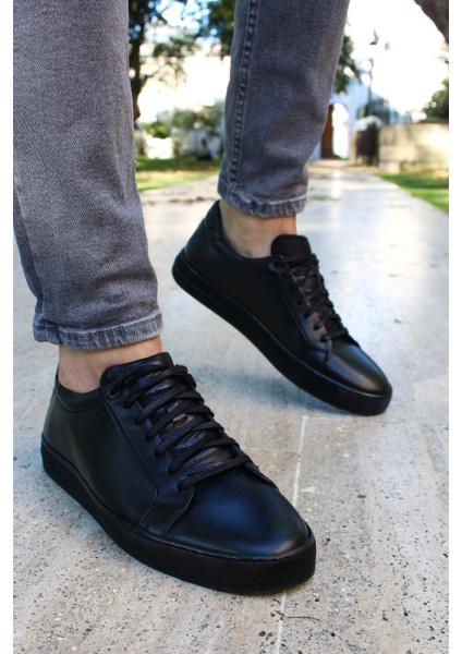 Erkek Deri Casual Günlük Yürüyüş Sneaker Rahat Spor Hafif Ayakkabı Kahve 819ma501