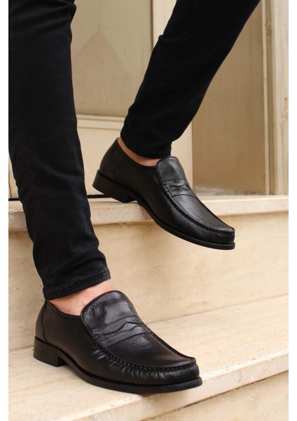 Içi Dışı Hakiki Deri Siyah Erkek Eva Taban Günlük , Klasik Ayakkabı 932ma725eva fırsatları