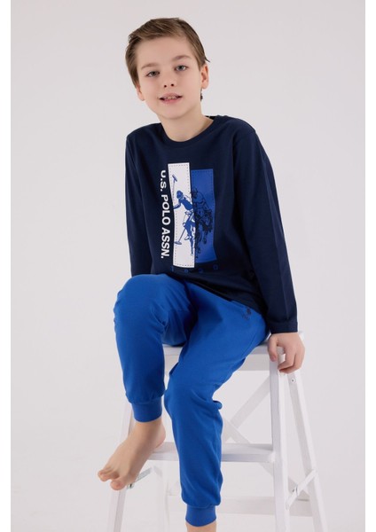 U.s. Polo Assn Uzun Kol Pijama Takım US2206-4 Lacivert fiyatları