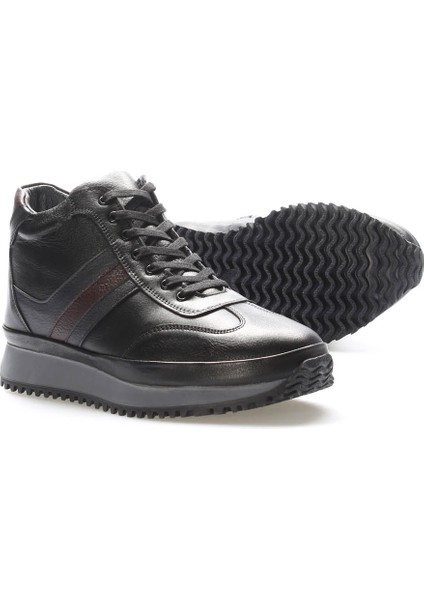 Erkek Hakiki Deri Içi Kürklü Suya Ve Soğuğa Dayanıklı Kaymaz Taban Kışlık Spor Bot 722KMA685