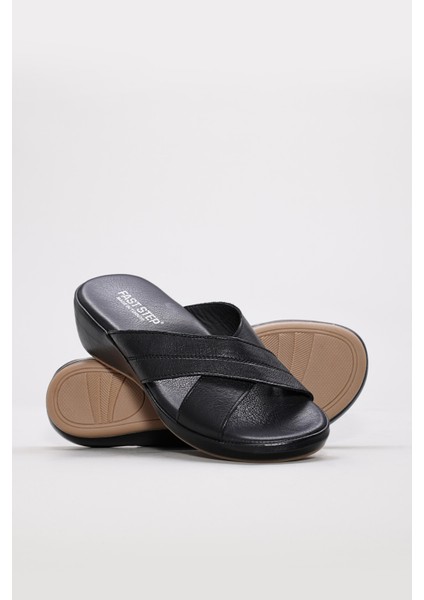 Hakiki Deri Kadın Düz Terlik 864ZAR03