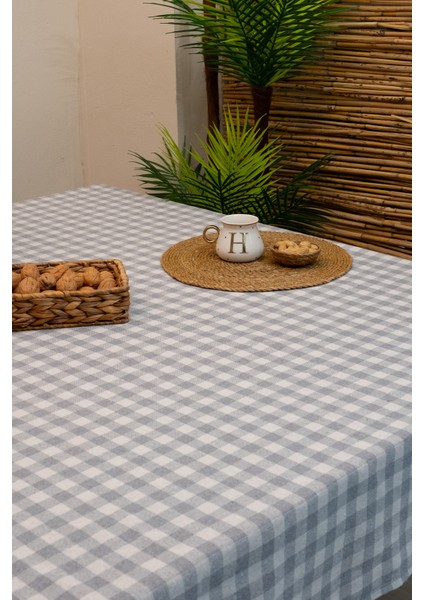 Pötikareli Gri Ekose Masa Örtüsü 170 x 170 fırsatları