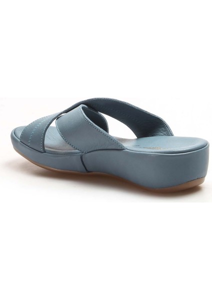 Hakiki Deri Kadın Düz Terlik 864ZAR03