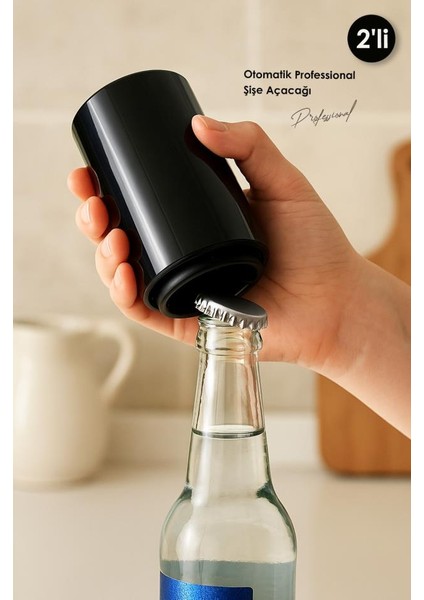 2 Adet Pratik Otomatik Professional Şişe Açacağı | Otomatik Şişe Açacağı | Kapak Açacak indirimleri