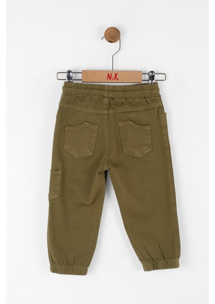 01-04 Yaş Erkek Bebek Haki Üçlü Takım - Haki