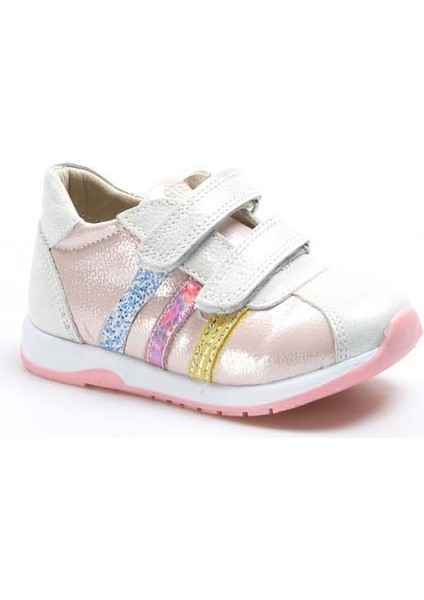 Hakiki Deri Gümüş Pembe Bebek Casual Ayakkabı 006ba800