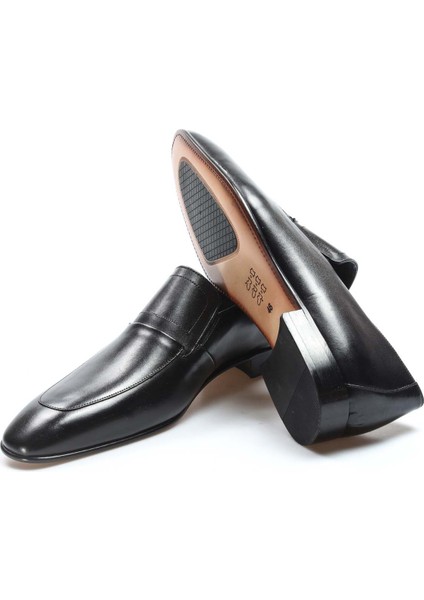 Hakiki Deri Siyah Erkek Klasik Ayakkabı 910mba2301