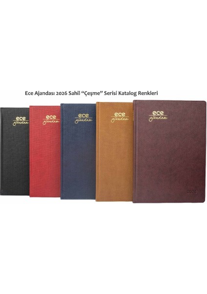 Ajandası Çeşme 2026 Taba - Haftalık 110 Gr. Ithal Kağıt Sert Kapak 19,5X28 indirimleri