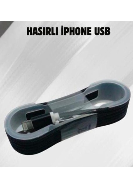 Iphone Hasır Kablo 150 cm Lightning To USB