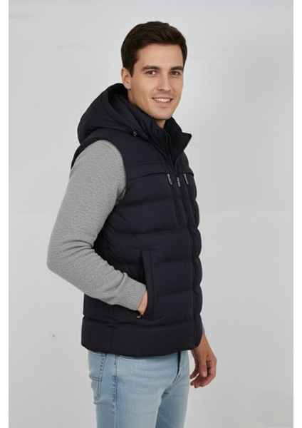 Erkek Kapüşonlu Spor Yelek 4021 BGL-ST04900 modelleri