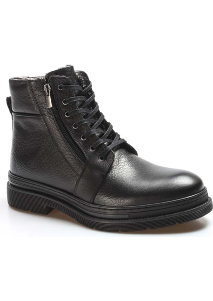 Hakiki Deri Siyah Erkek Klasik Bot 943sma926
