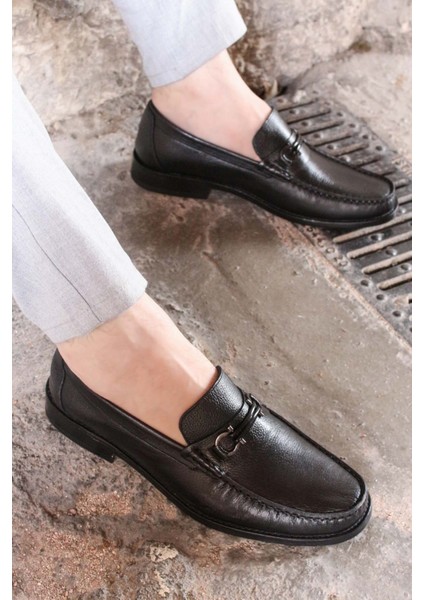 Kösele Taban Içi Dışı Hakiki Deri Tokalı Erkek Klasik Ayakkabı 932MA67 indirimleri