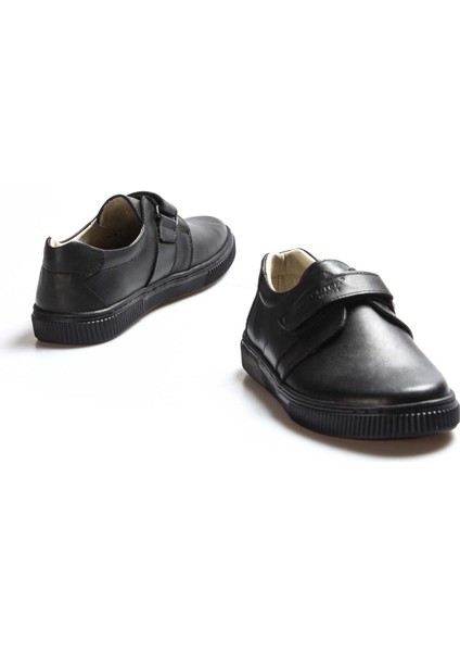 Erkek Çocuk Okul Ayakkabısı Hakiki Deri Düz Tabanlı Konforlu Kullanım 770FA912