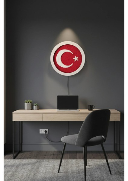 El Yapımı Işıklı Türk Bayrağı Tablo – Rgb Bluetooth Kontrollü Ses Duyarlı LED Işıklı Bayrak Duvar Dekoru fırsatları