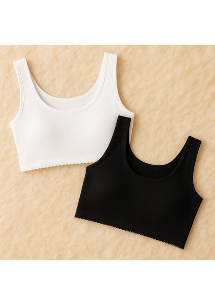 Kadın Giyim 2 Adet Pamuklu & Elastan Body Sütyen LL.23.ILK72.001