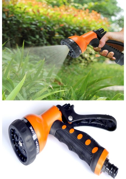 Solo 7 Çefit Su Atabilen Bahçe Sulama Tabancası Basınçlı Oto Yıkama Tabancası Hortum Ucu Fıskiye