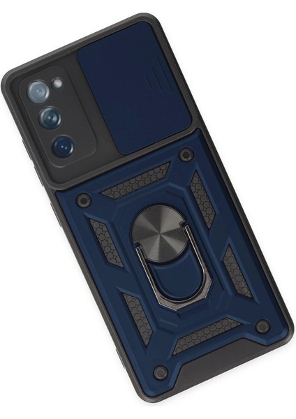 Samsung Galaxy S20 Fe Kılıf Pars Lens Yüzüklü Silikon - Lacivert - MRS2866-1777 modelleri