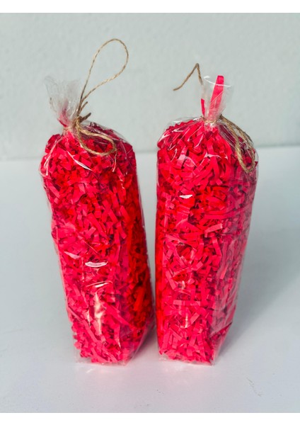 Kırmızı Kırpık Kağıt 1 kg | Z Zigzag Kutu Dolgu ve Süsleme Kağıdı | Hediye Kutusu Için