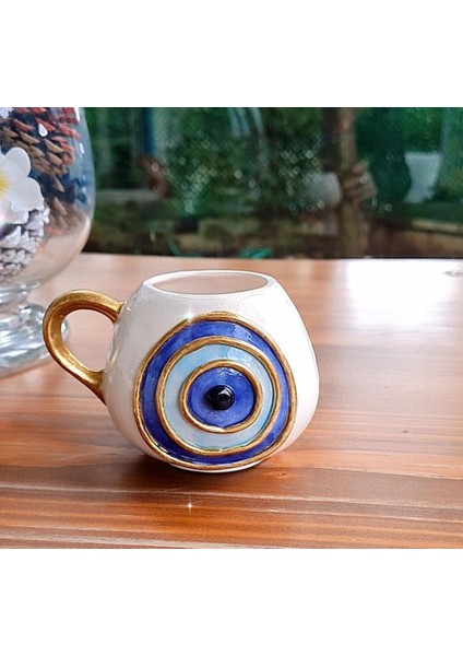 Nazar Göz Temalı Fincan El Yapımı Seramik modelleri