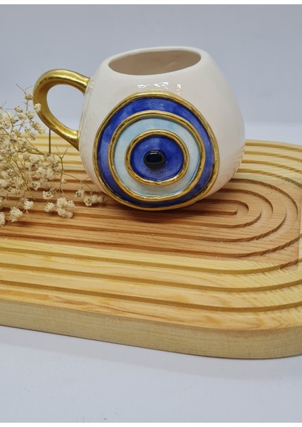 Nazar Göz Temalı Fincan El Yapımı Seramik fırsatları