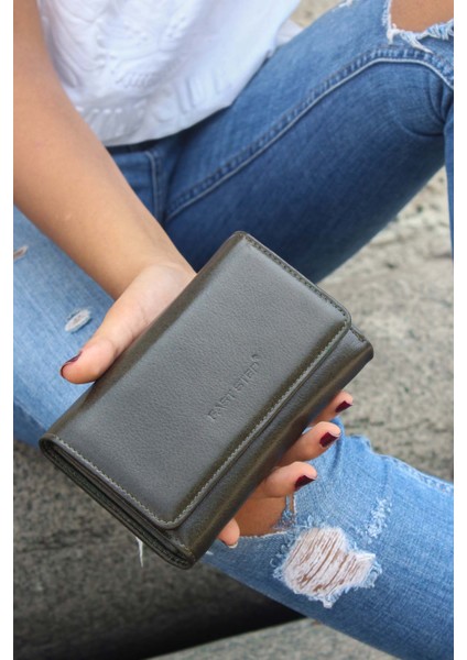 Hakiki Deri Yeşil Kadın Cüzdan Aksesuar 779ca2628 indirimleri