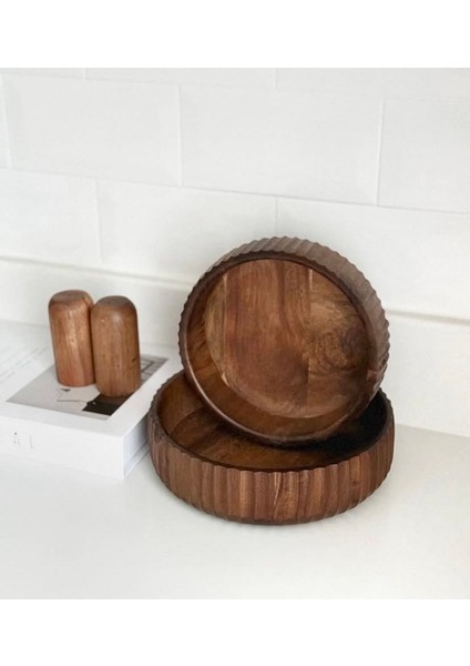 Ikili Arkası Kıvrımlı Salata ve Meyve Kase Seti