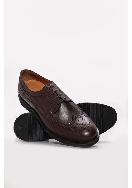 Erkek Deri Casual Klasik Düz Taban Günlük Loafer Bağcıklı Ayakkabı 822MA051