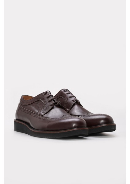 Erkek Deri Casual Klasik Düz Taban Günlük Loafer Bağcıklı Ayakkabı 822MA051