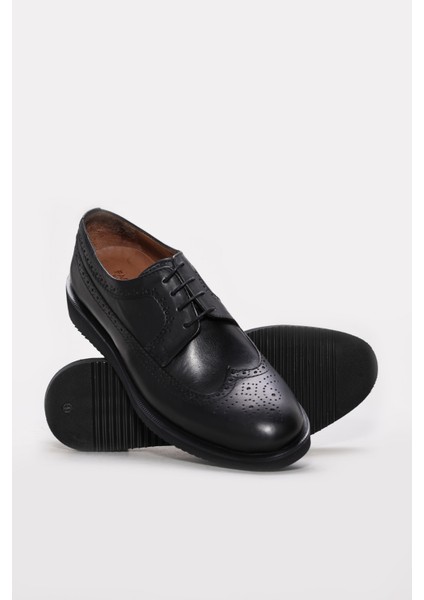 Erkek Deri Casual Klasik Düz Taban Günlük Loafer Bağcıklı Ayakkabı 822MA051