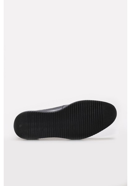 Erkek Deri Casual Klasik Düz Taban Günlük Loafer Bağcıklı Ayakkabı 822MA051