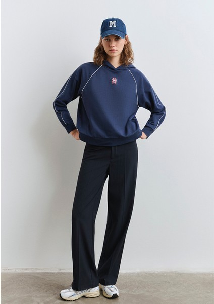 Çizgili Lacivert Pantolon 1011028-91007