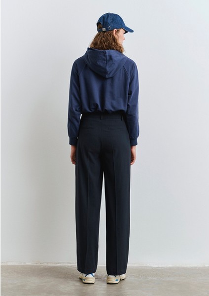 Çizgili Lacivert Pantolon 1011028-91007 fırsatları