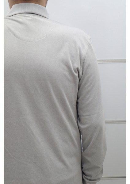 Fistan Store Erkek Düz Klasik Kesim Rahat Kalıp Polo Yaka Tek Cepli Kışlık Ince Sweat fırsatları