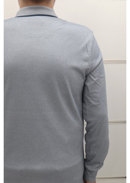 Fistan Store Erkek Düz Klasik Kesim Rahat Kalıp Polo Yaka Tek Cepli Kışlık Ince Sweat fırsatları