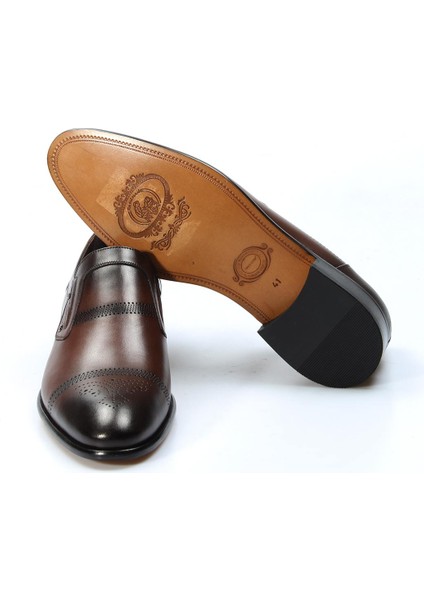 Erkek Deri Casual Klasik Kösele Günlük Loafer Ayakkabı 893MA4404