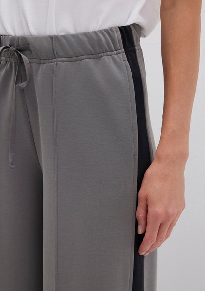 Şerit Detaylı Tencel Tm Modal Gri Eşofman Altı 1011104-82577