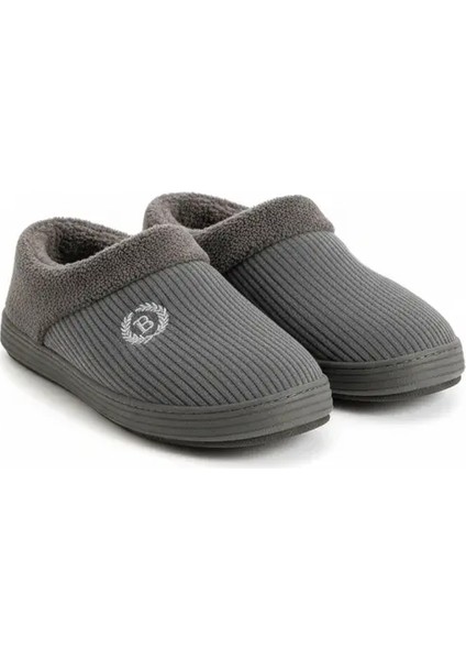 Nordik Erkek Panduf Bohça Fitilli Kadife Kumaş Nakışlı Rahat Yumuşak Taban Kürklü Ev Içi Ayakkabı fiyatları
