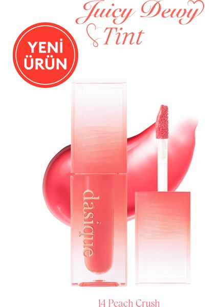 Yoğun Parlaklık ve Canlı Renkler Sunan Kalıcı Tint Dasıque Juicy Dewy Tint (#14 Peach Crush)